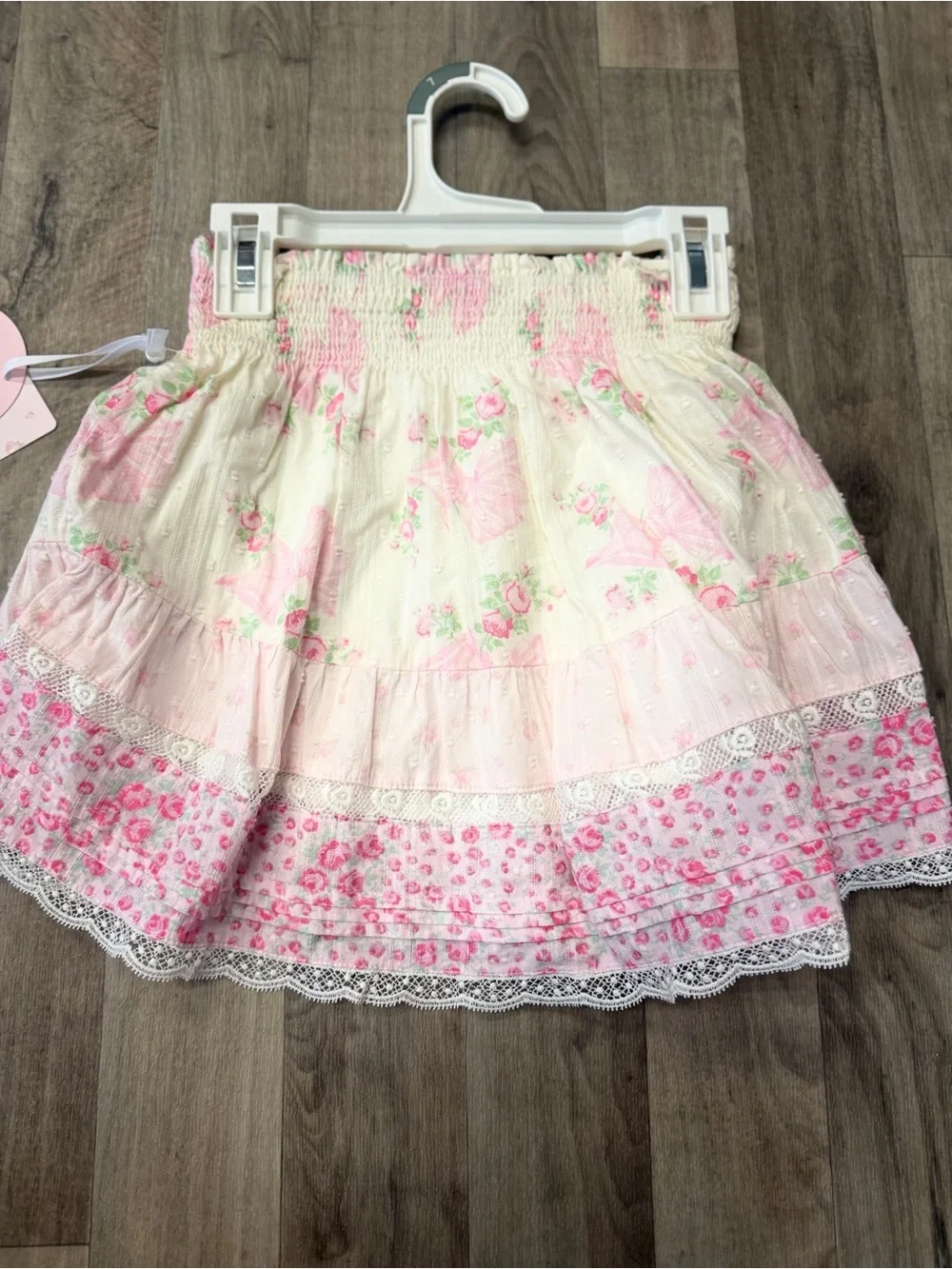 NWT LoveShackFancy for Target Girls Floral Tiered Skirt – Size 7